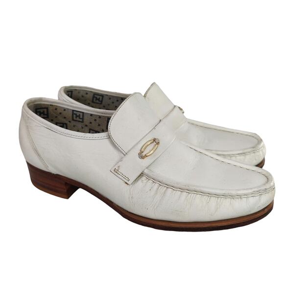 Vintage white Florsheim Loafer sz 7D - Picture 1 of 8
